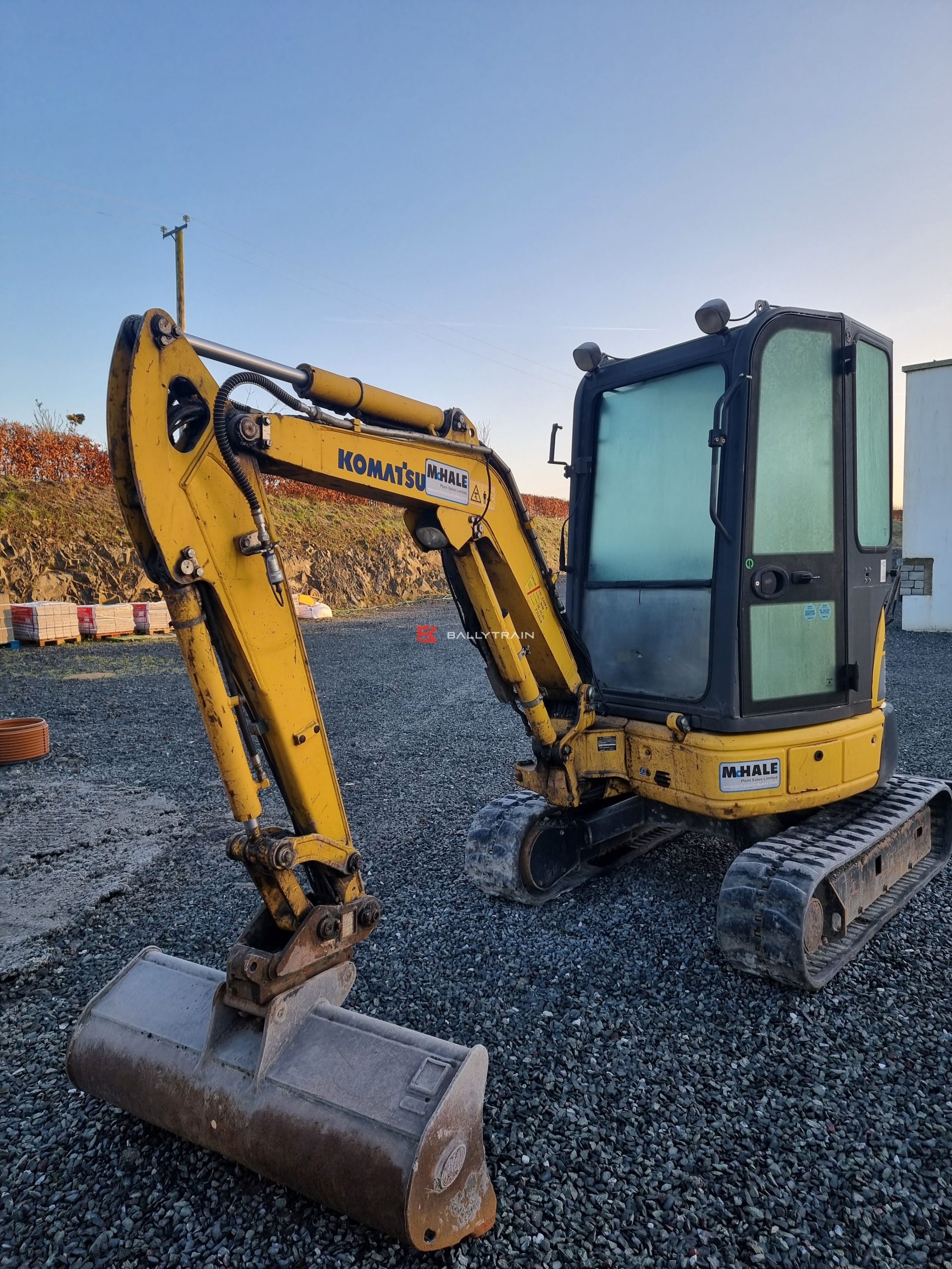 Komatsu PC26MR-3 Mini Excavator for sale, used mini excavator, Komats